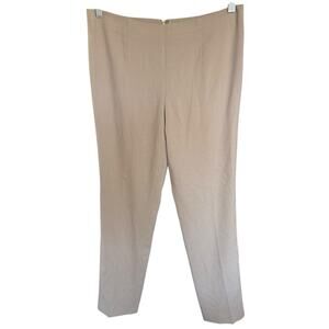 Marlowe Women's 100% Wool Pants Made In Italy Sz 6 Tan Quiet Luxury Minimalism